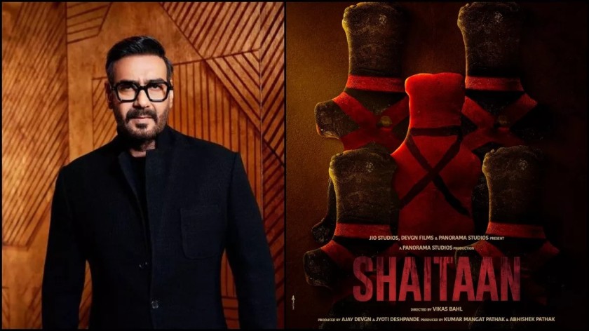 अजय देवगन ने अपनी अपकमिंग फिल्म 'शैतान' के पहले पोस्टर के साथ रिलीज डेट का किया एलान