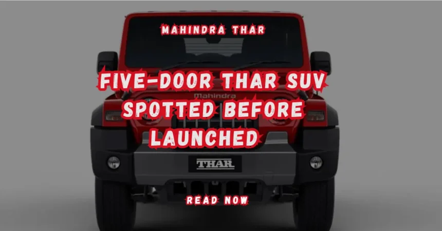 five-door Thar SUV